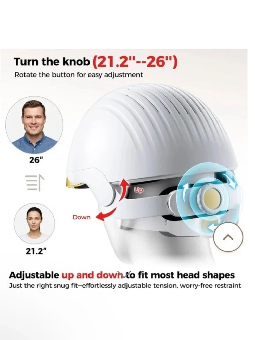 VICONOR Infrared Red Light Therapy Cap Hair Growth 272 Laser & LEDs Thicker Hair